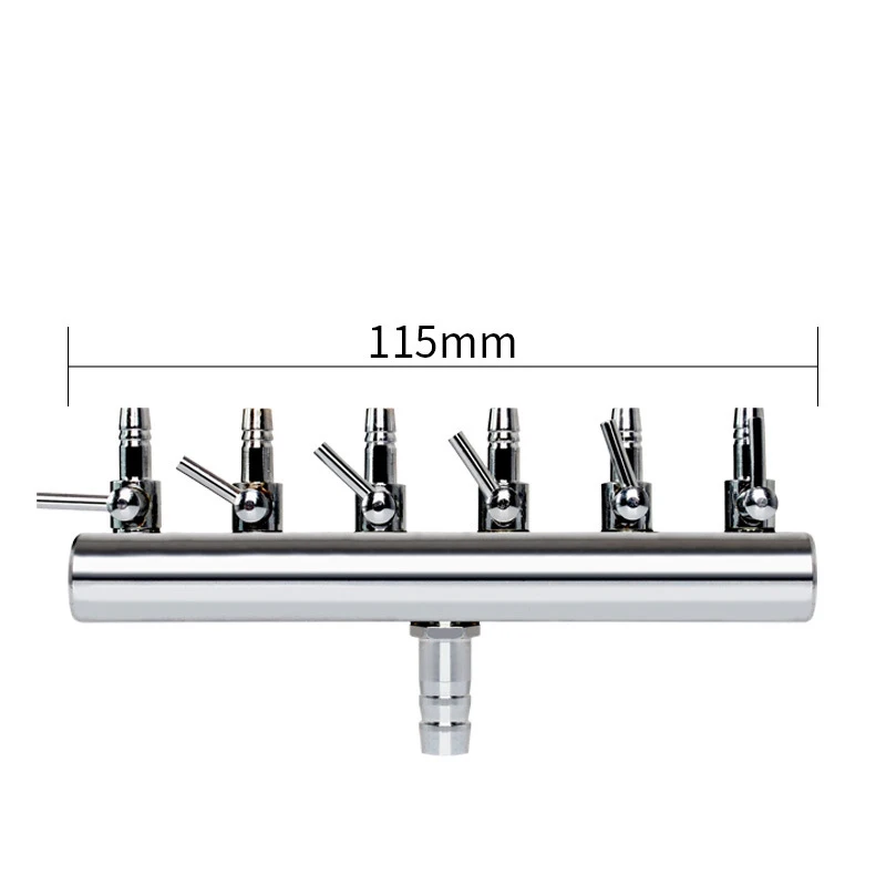 2/4/6 способа нержавеющей стали компонентов разъем аквариума кислорода для