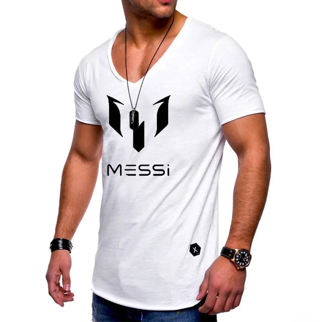 Футболка мужская с коротким рукавом и V-образным вырезом х/б | Автомобили