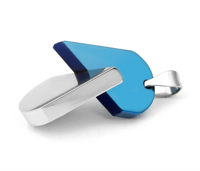 2020 модное черное ожерелье из нержавеющей стали с винтовым кулоном для пар и