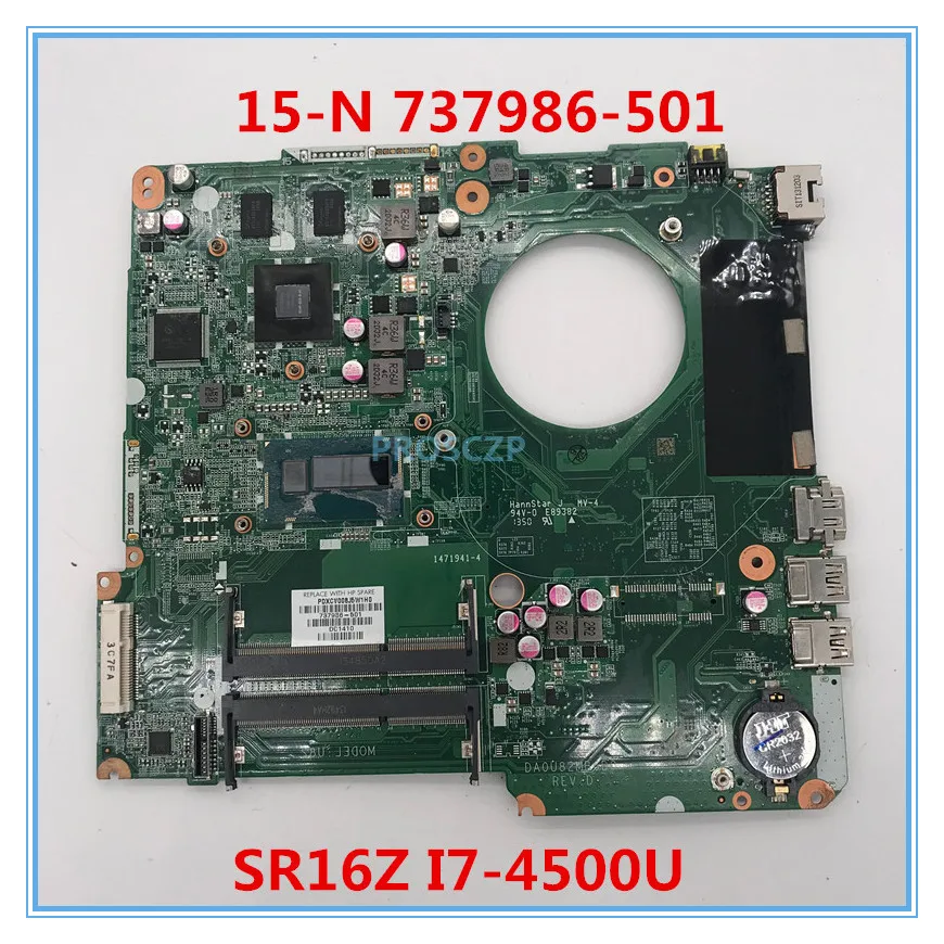 Высококачественная материнская плата для 15 N 737986 501 001 DA0U82MB6D0 с SR16Z процессором