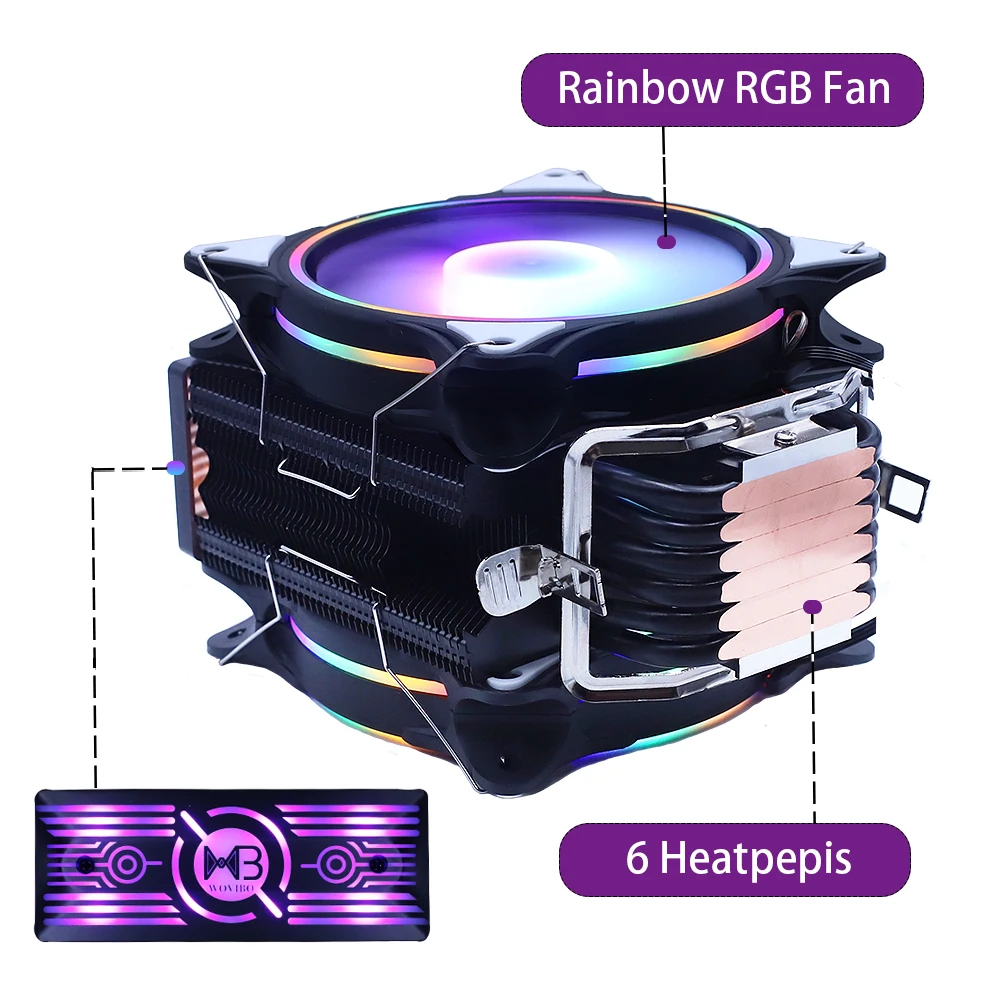 2020 новые Процессор охлаждающий вентилятор 120 мм 160W TDP Охлаждение Шим 4PIN для LGA 115x1366