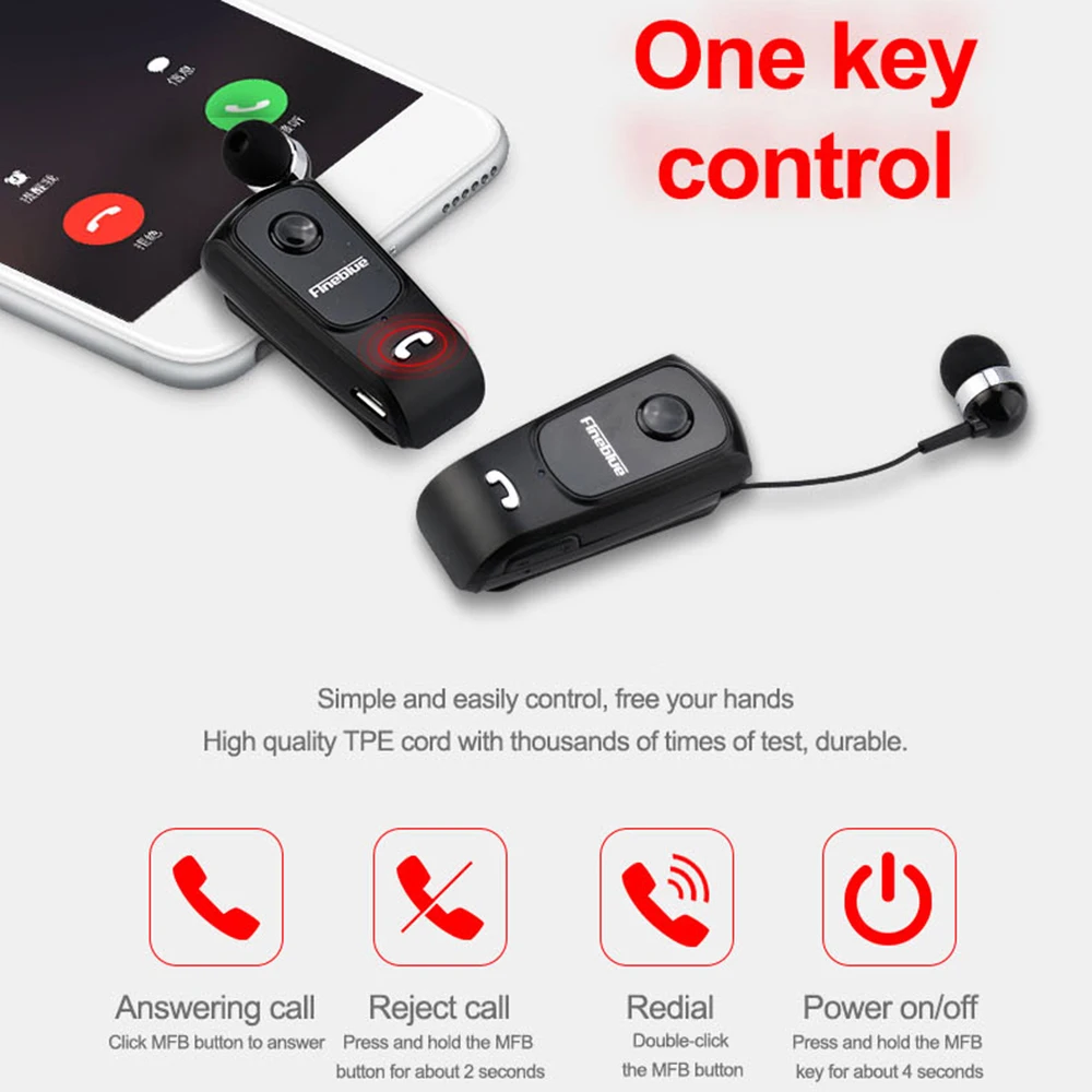 FineBlue F920 мини беспроводные Bluetooth наушники V4.0 гарнитура звонки напоминают вибрацию носить Клип Спорт Бег Наушники Hands Free
