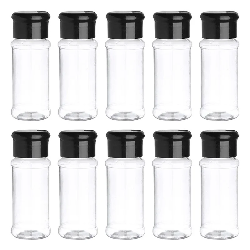 

10 шт., пластиковые бутылки для приправ