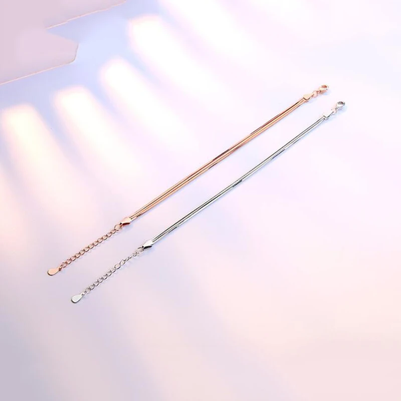 

Multi-layered Snake Bone Chain Bracelets & Bangle Silver Charm Anise Snake Bracelets For Women Fashion Hand Jewelry