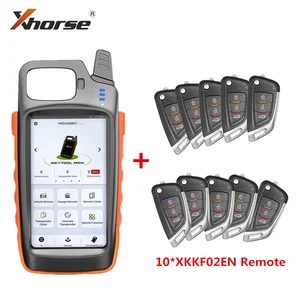 XHORSE VVDI KEY TOOL MAX пульт дистанционного управления и генератор микросхем с 10 шт. универсальных пультов дистанционного управления XKKF02EN с функцией ID48 96 бит