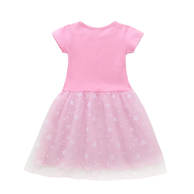 

New Girls Clothes Fashion Summer Princess Dresses Flying Sleeve Kids Dress Unicorn Party Girls Dresses Children Clothing 3-12Y