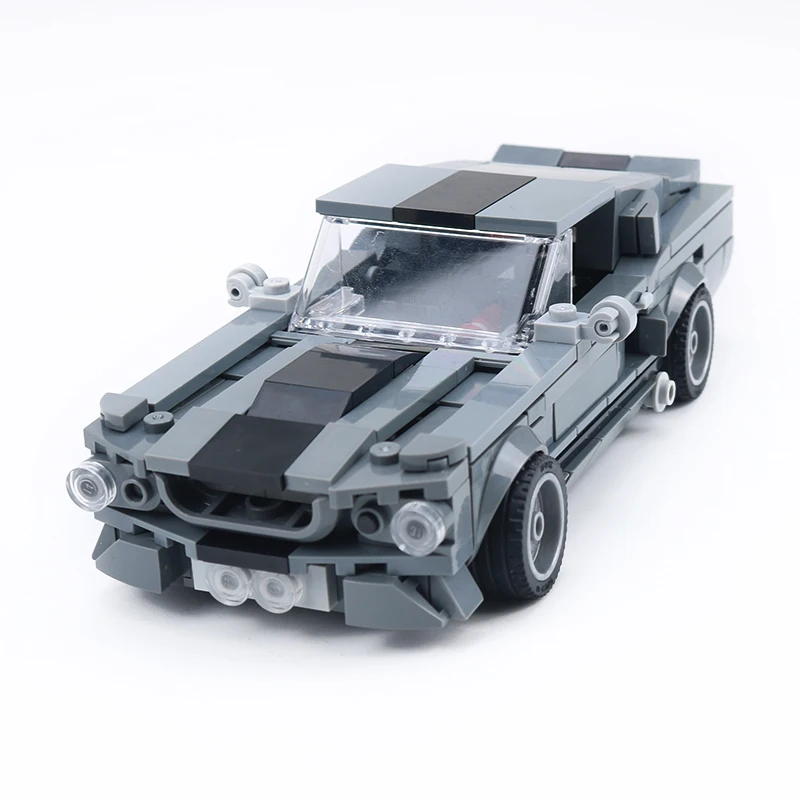 MOC Classic 1967 SUV Eleanored Mustanging Racing Car High-tech GT500 Building Blocks US Muscle Bricks children toys | Игрушки и хобби