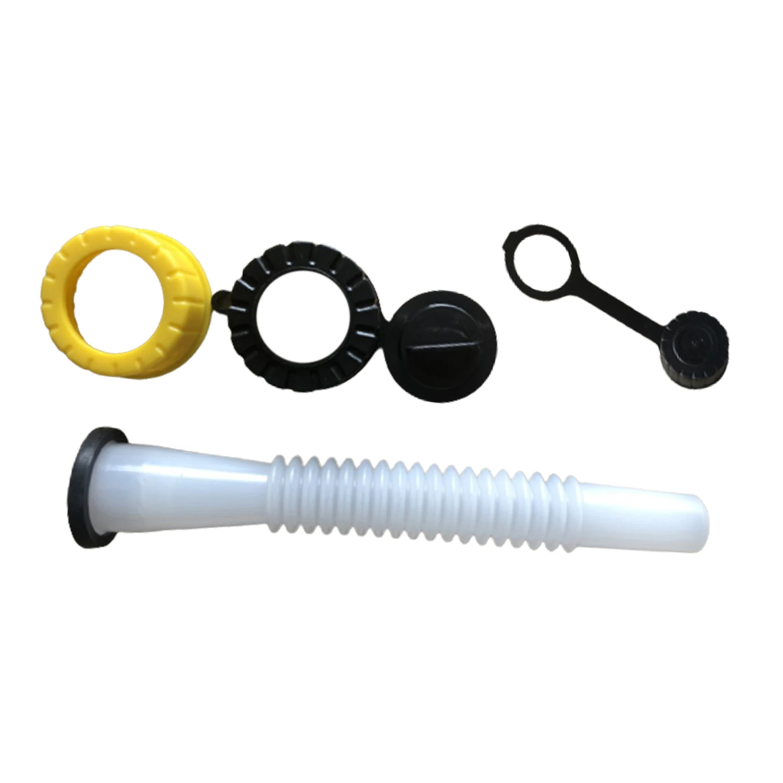 

1 Set Replacement Gas Can Spout Nozzle Kit with Vent Plug Easy Pour for Water Jugs Fuel Container Universal Style Cans