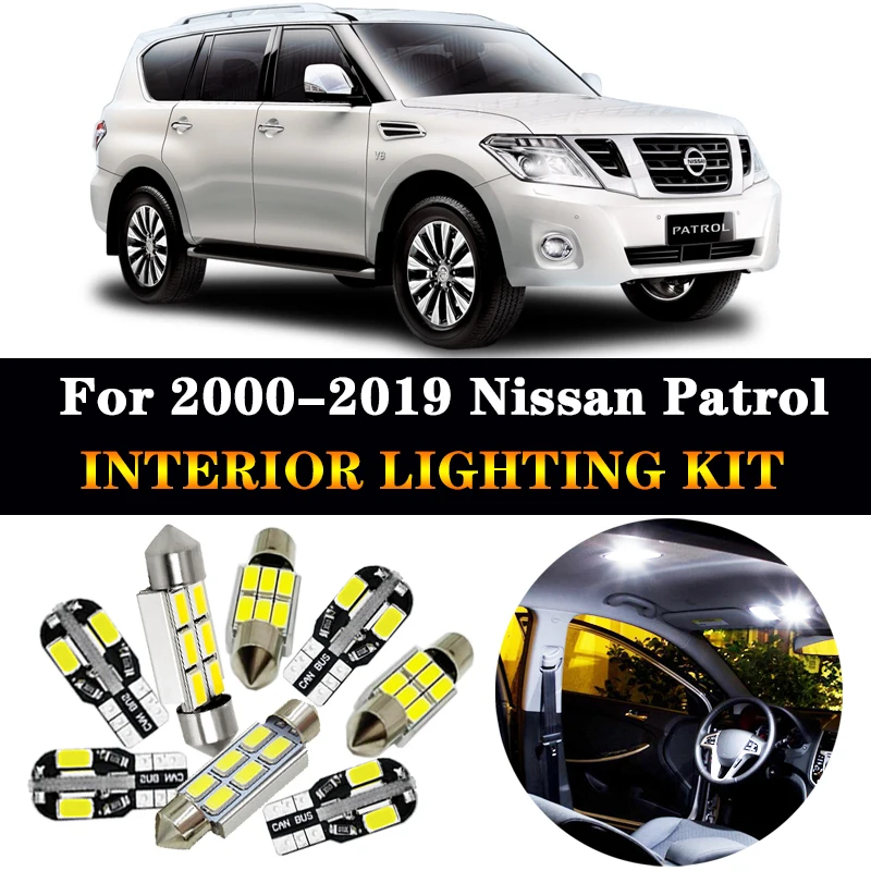 Хорошее качество белый цвет без ошибок фонарь для 2000 2019 Nissan патруль Y61 Y62