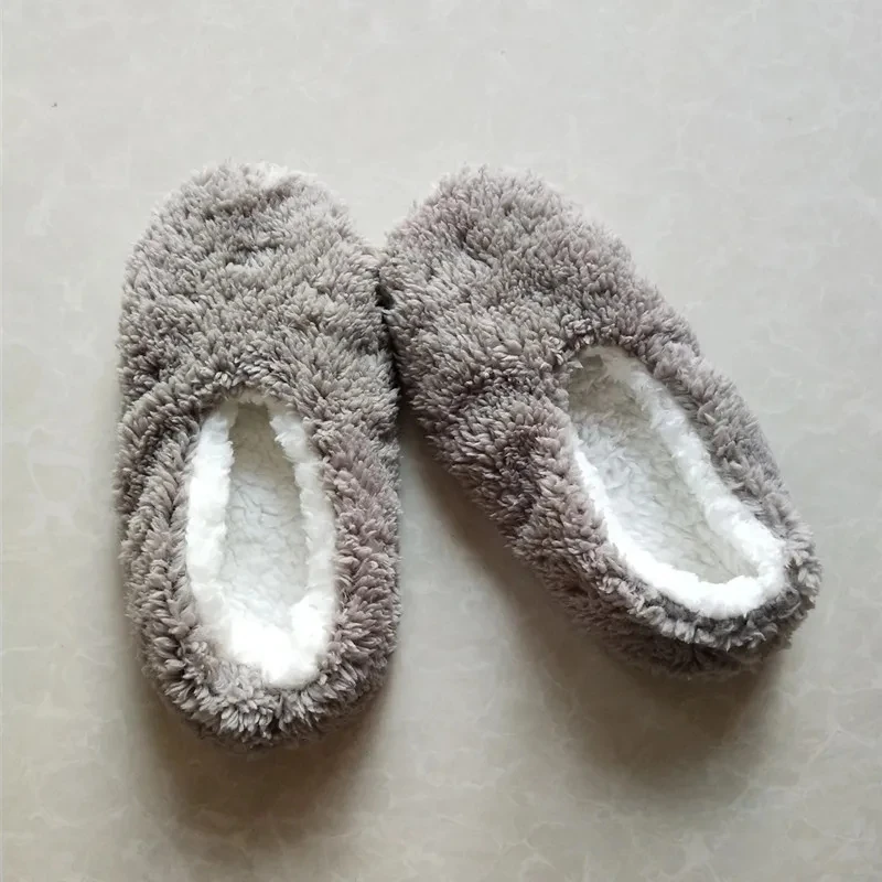 

Ousefu Cheap Women house Slippers Fluffy Warm winter Sock Slippers For women indoor home Cotton Sleep socks
