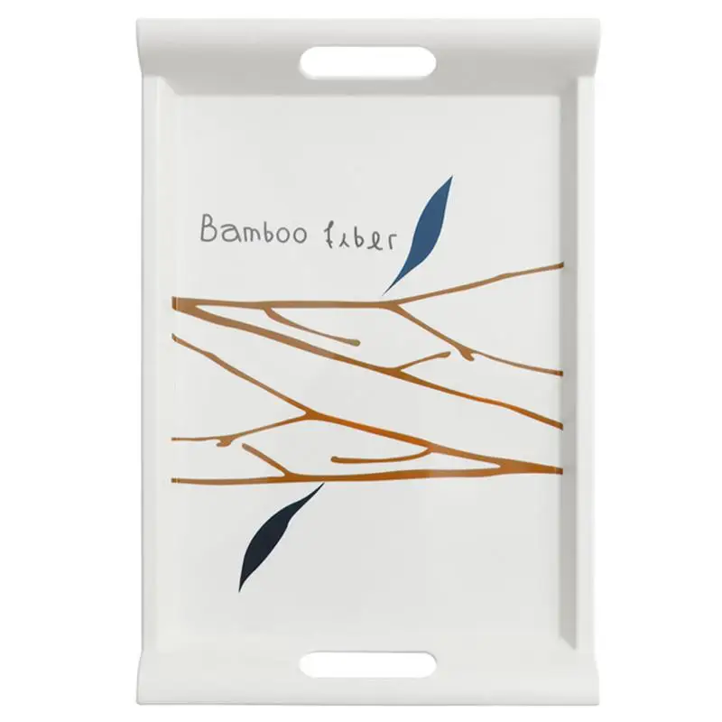 Прямоугольный поднос для чая прочный фруктов поддон хранения продуктов