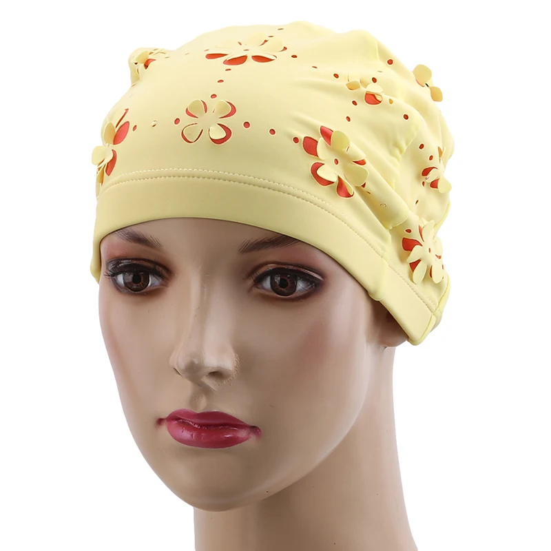 

New Swimming Hat Women Unisex Girls Long Hair Bathing Cap Swimming Cap Stretch Drape Free Size Swim Pool Sport Elastic Turban