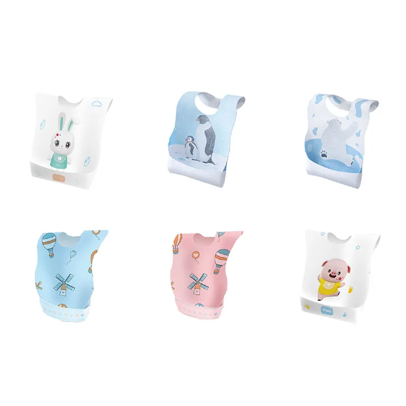 20 шт./компл. портативные детские нагрудники для кормления слюнявчик бумажные