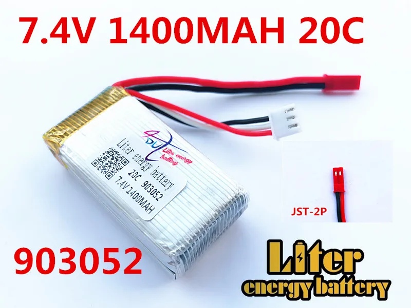 Литий Полимерный Аккумулятор 7 4 В 1400 мАч для WLtoys V353 самолета Li Po A949 A959 A969 A979 k929