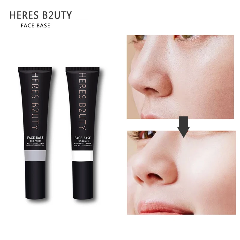 Поры лицо увлажняющий макияж основа грунтовка жидкий отбеливающий
