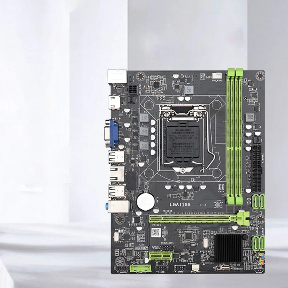 Материнская плата H61B LGA 2021 m чипсет SATA 2 H61 поддержка процессора Intel Core серии 1155