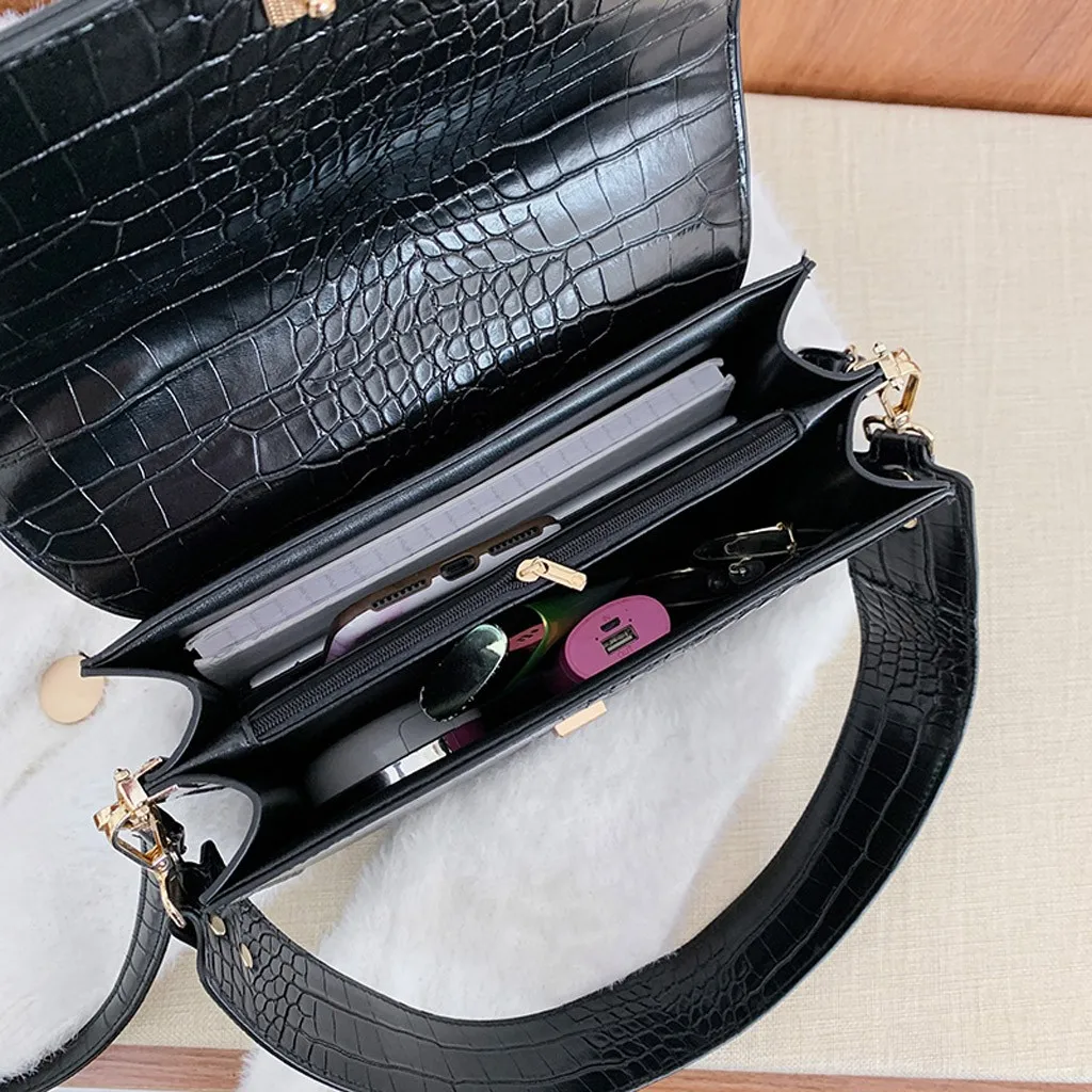 Женская сумка модная с каменным узором на застежке HnadBag женская искусственная