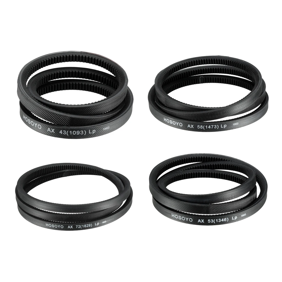 

uxcell 3pcs Drive V-Belt Industrial Rubber Transmission Belt Replacement