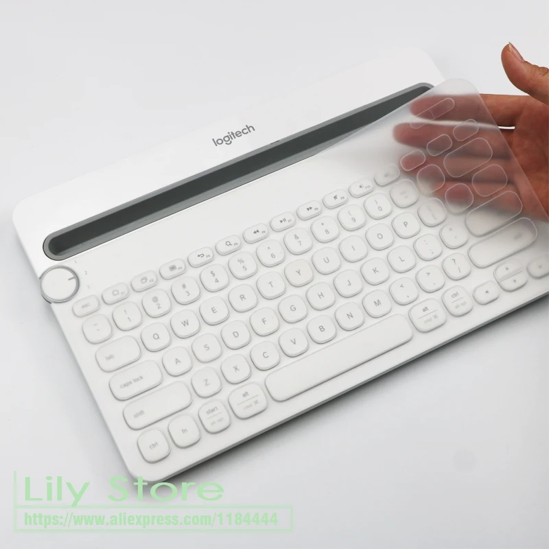 K 480 силиконовая Пыленепроницаемая Беспроводная настольная клавиатура защитная