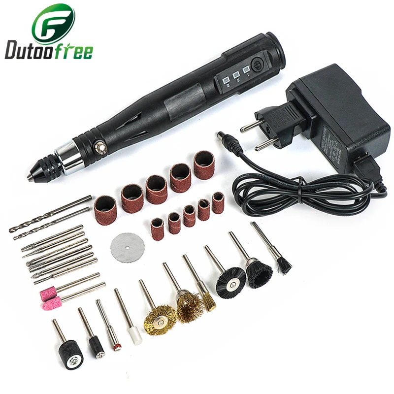 

Electric Nail Art Polish Machine Nail Drill Bits Set mini Electric Drilling Machine Cutting Disc For Wood Dremel Accessories Set