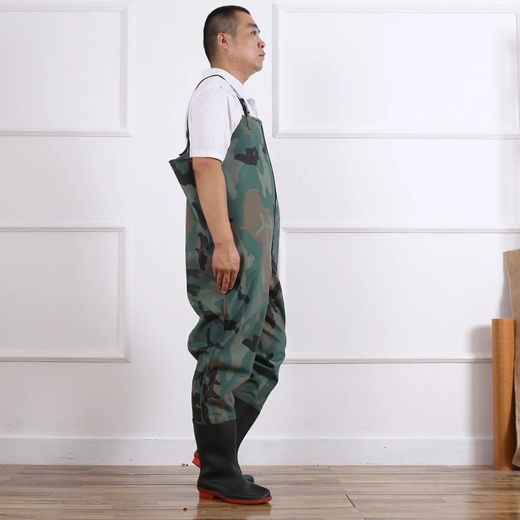 

Durable Waterproof Breathable Lightweight Fishing Hunting Chest Waders Pants for Men Women