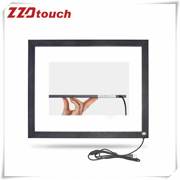 ZZDTOUCH 17 дюймов IR сенсорный экран Рамка Анти светильник 4 точек касания multi touch