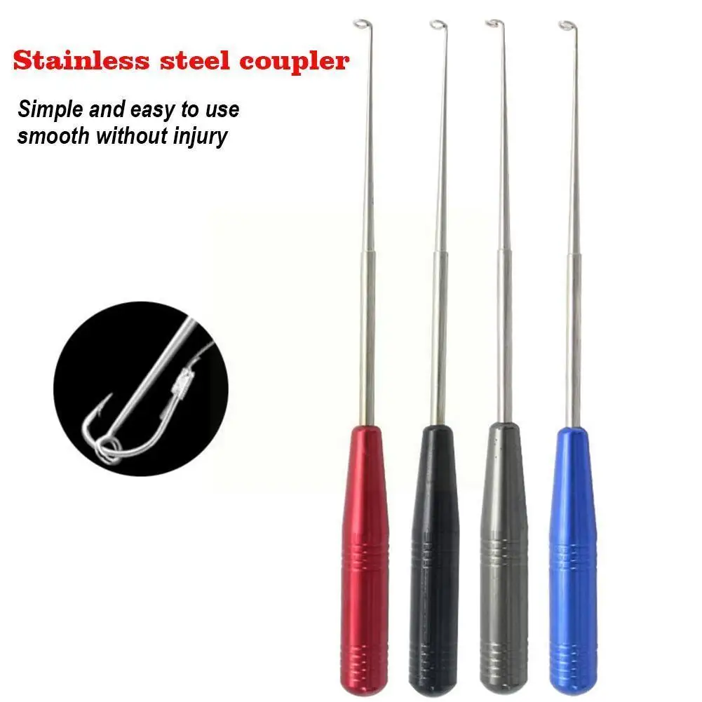 

Fish Hook Remover Rapid Fishing Tackle Hook Detacher Slip Steel Safety Extractor Anti Removal Handle Tools Fish D4Q1