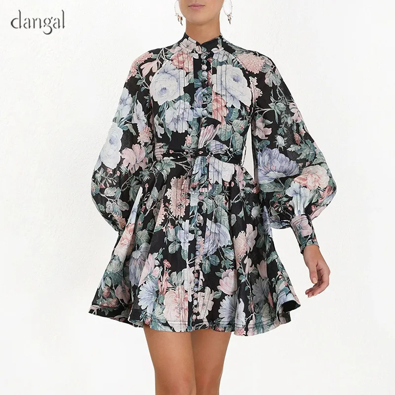 2019 винтажное женское платье с цветочным принтом Качественные вечерние платья