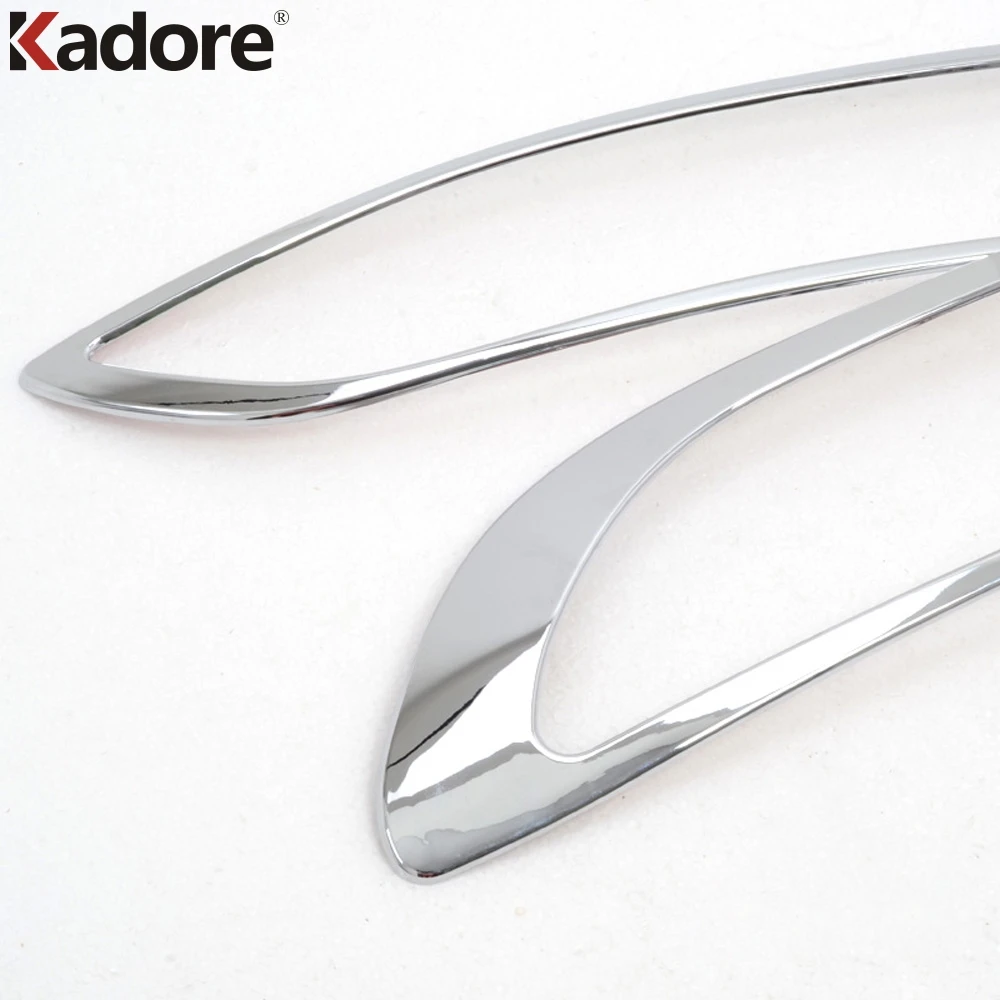 Хромированные наклейки на фары из АБС пластика для Jeep Cherokee 2014 2015 2016 2017