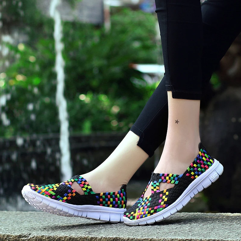 Брендовая женская обувь FEVRAL летняя ручной работы дышащая повседневная лоферы