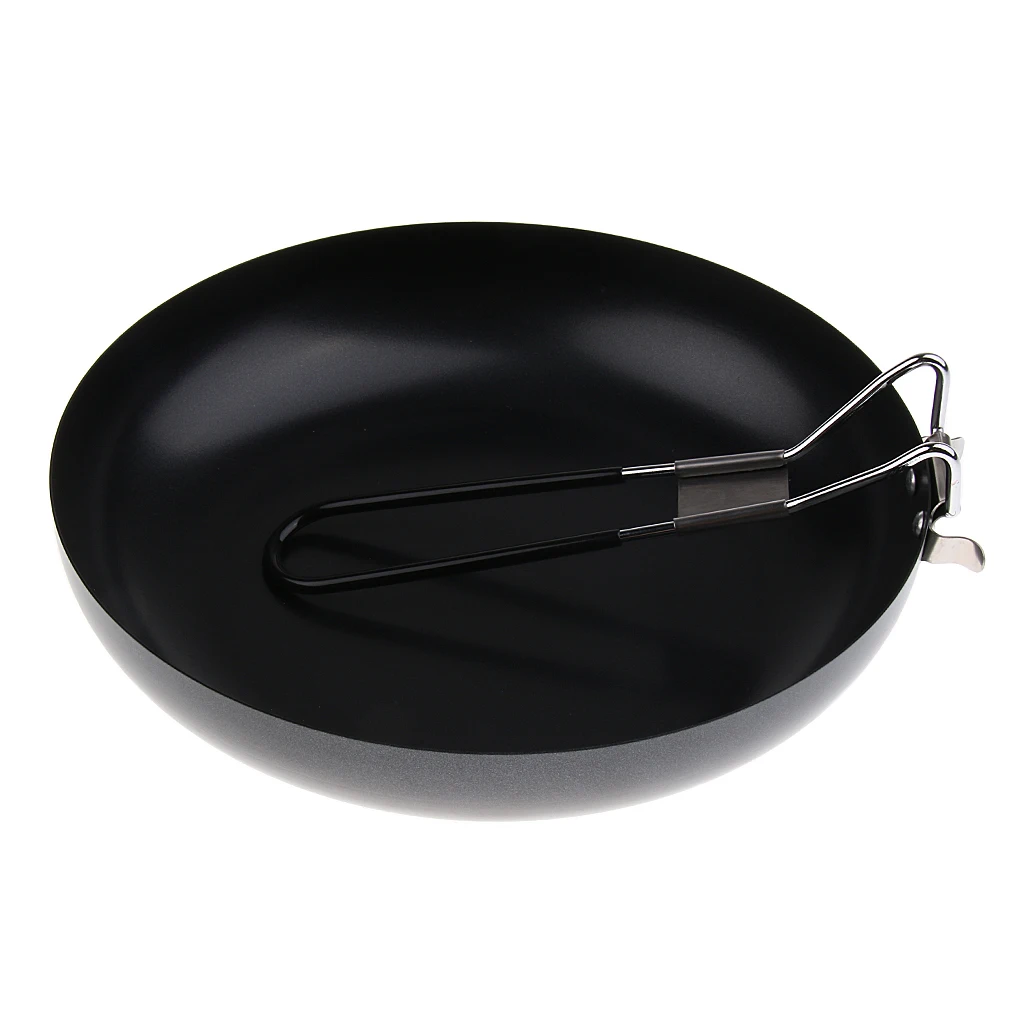 24 см сковорода для кемпинга с складной ручкой наружная барбекю упаковка пикника