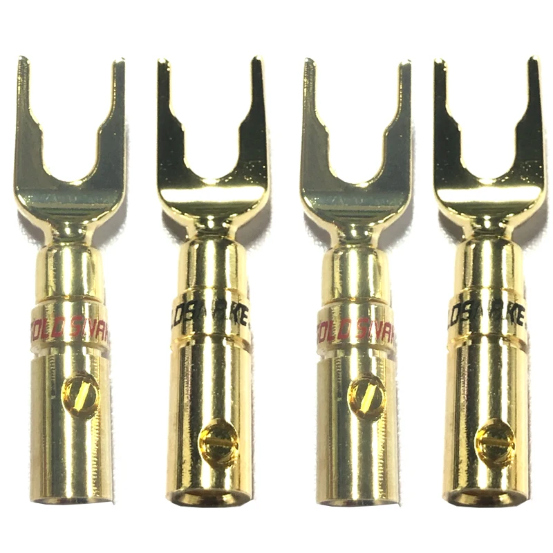 500 серий фиолетовый медный банан или Лопата DIY штепсельная вилка динамика