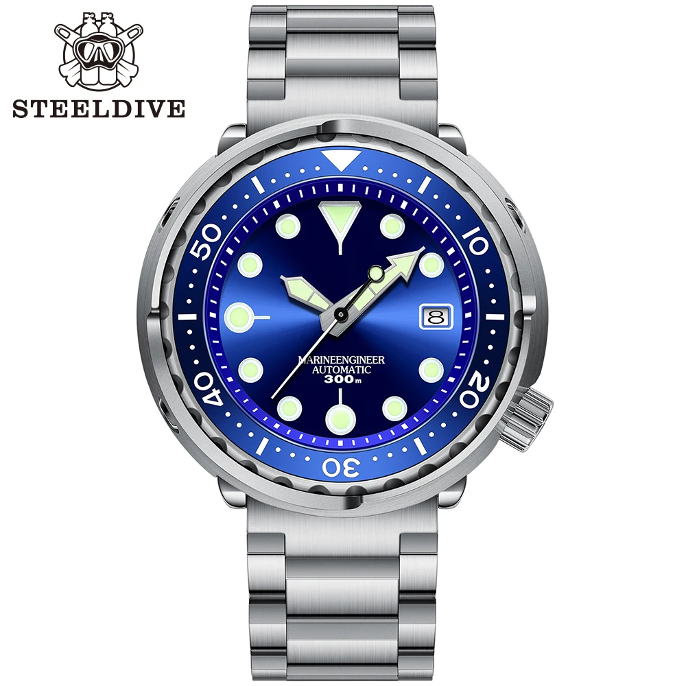 Steeldive SD1975 30ATM Для мужчин мужские часы Seiko-NH35 автоматический Керамика ободок