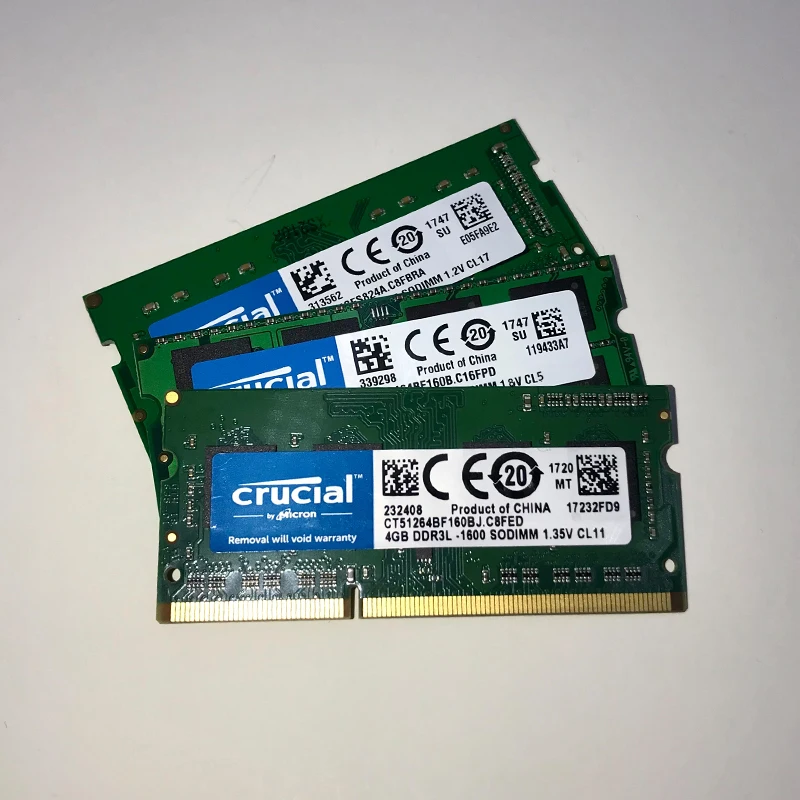 Оперативная память Cru DDR3L 2 ГБ 4 8 16 1333 PC3 12800 1600 МГц DDR2 667 DDR4 2666 ОЗУ для ноутбука ddr3l SODIMM