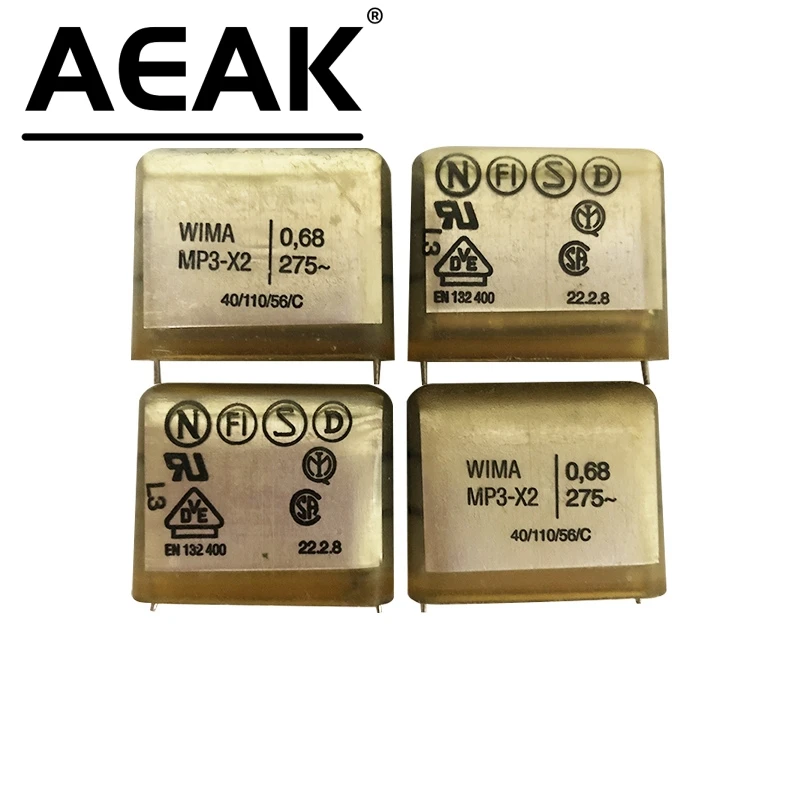

1PCS WIMA MP3-X2 0.68UF 275V MP3-X2 0.01UF 275V AEAK