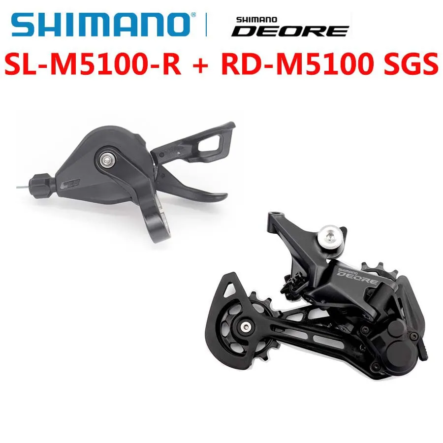 SHIMANO DEORE M5100 указано SL + RD 11S MTB горный велосипед 1x11S задний переключатель рычаг