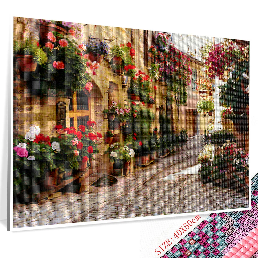 Huacan алмазная вышивка полная выкладка распродажа цветы природа картина стразами