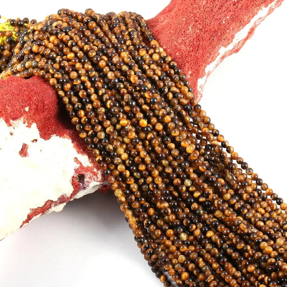 

Wholesale Natural Stone Beads Tiger Eye Stone Beads for Jewelry Making Beadwork DIY Necklace bracelet accessories 2mm 3mm