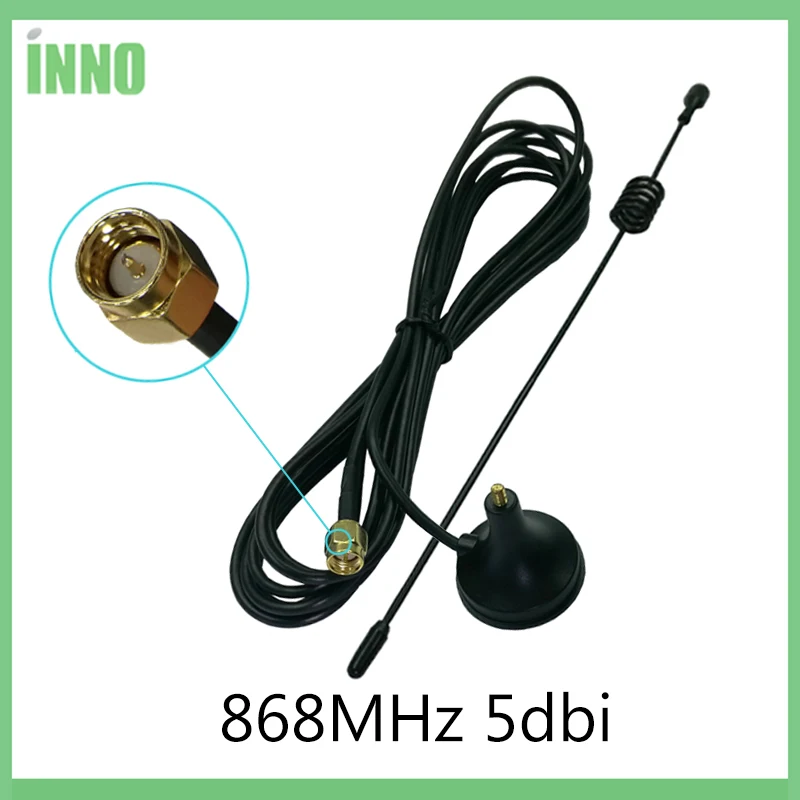 868 МГц 900-1800 МГц GSM антенна 3g 5dbi SMA Male с кабелем 300 см 868 МГц 915 МГц antena присоска антенна База Магнитные антенны