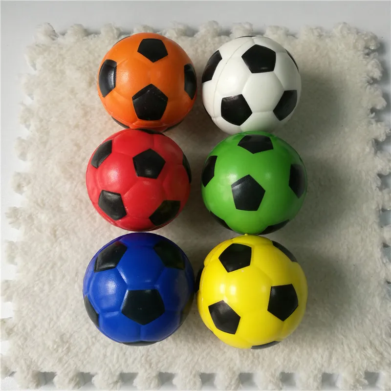 6pcs random color 6,3 см мягкая пена антистресс рельефные шарики для сжимания игрушки футбол, баскетбол, бейсбол, теннис забавные игрушки для детей 6 шт - Цвет: 6pcs random color