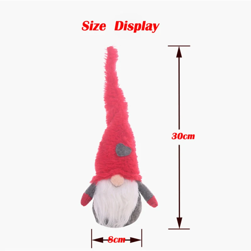 Плюшевая кукла ручной работы без лица рождественские украшения Рождественская