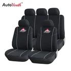 Чехлы AUTOYOUTH для сидений автомобиля, универсальные чехлы для автостайлинга, черные классические чехлы для сидений автомобиля, Honda, Kia, Защитные чехлы для сидений