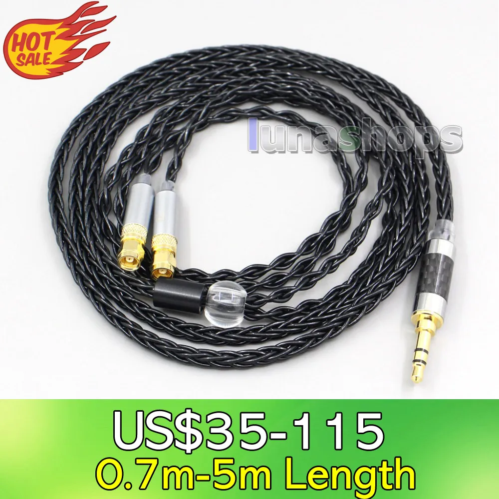 LN006600 2 5 мм 4 XLR Сделано в Китае 8 Core с серебряным покрытием черный кабель для