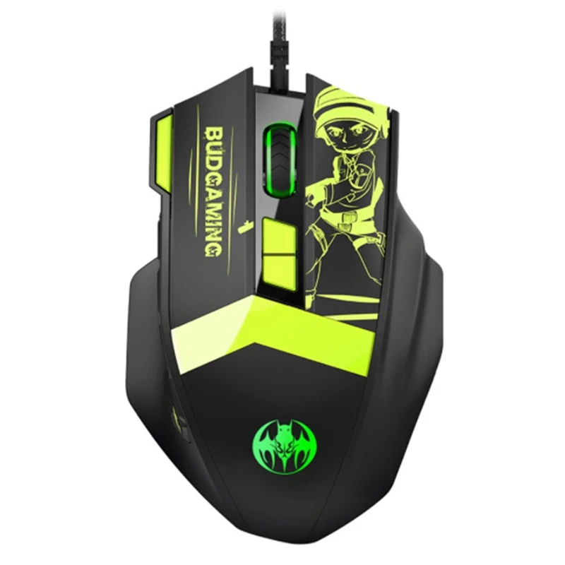 

BLOODBAT Wired Gaming Mouse Mouse with Rgb Color Backlight 12 Programmable Buttons UP TO 7200 DPI Ergonomic USB Wired Mouse