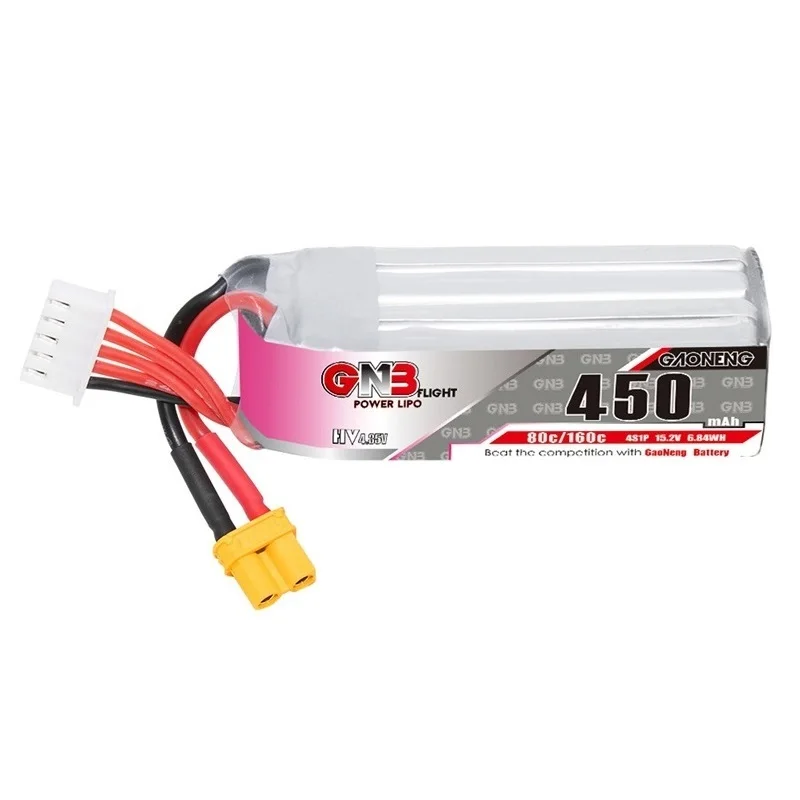 2/4/6/8/10 шт. GNB 4S 15 2 V Max160C HV LiPo Battery 450MAH XT30U-F Plug для Beta85X Whoop Квадрокоптер FPV Racing Drone RC parts |