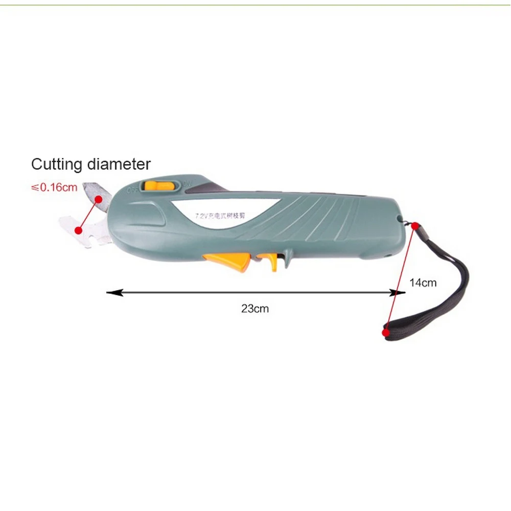 

Electric Scissors Garden Pruning Shears 7.2V Rechargeable Lithium Battery Portable Pruning Shear Lawn Orchard Pruning Shear Tool
