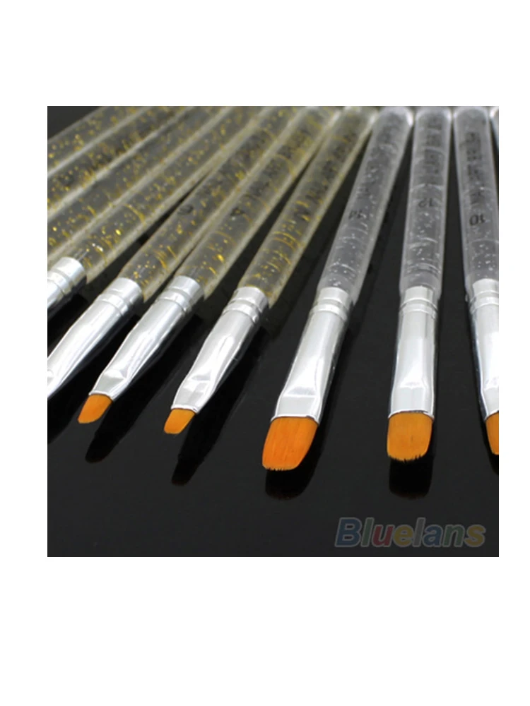 7Pcs Профессиональная УФ-гель Кисть ногтей DIY Живопись Рисунок набора кисточек для