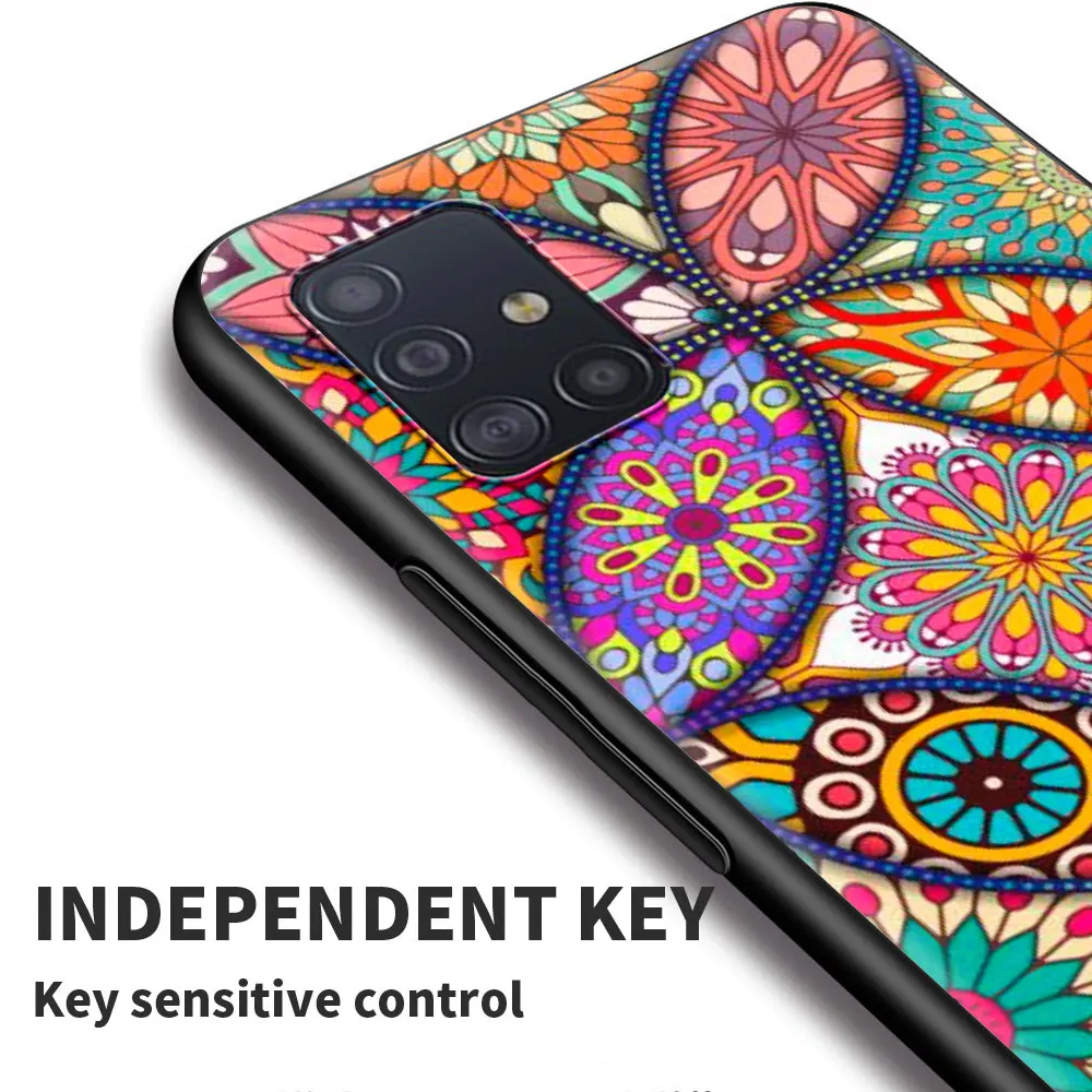 

Cellphone Case For Samsung A21s A51 A71 A91 A72 A52 A42 A41 A32 A31 A21 EU A12 A11 A02 A02s A01 Popular Mandala flower Cover