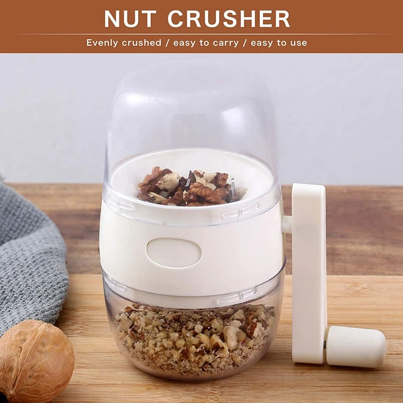 

Nut Chopper Grinder Hand Crank for Nuts Walnut Pecans, Kitchen MultiChopper Shredder for Making Toppings