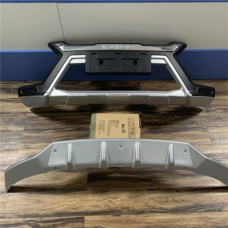 

For Skoda KAROQ 2017-2021 High-quality ABS Engineering Plastics Front and rear bumpers Scratch protection car accessories